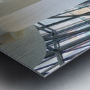 Inside Guggenheim Museum in Bilbao Spain with visitors walking Impression metal