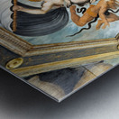 Frescoes in the vasari home museum arezzo Metal print