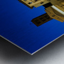 Piazza Grande in Arezzo at sunset with glowing architecture Metal print