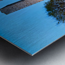 Sunset view of Piazza del Duomo in San Gimignano Tuscany Metal print