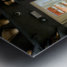 Cinerary urns in Guarnacci Museum of Etruscan artifacts Metal print