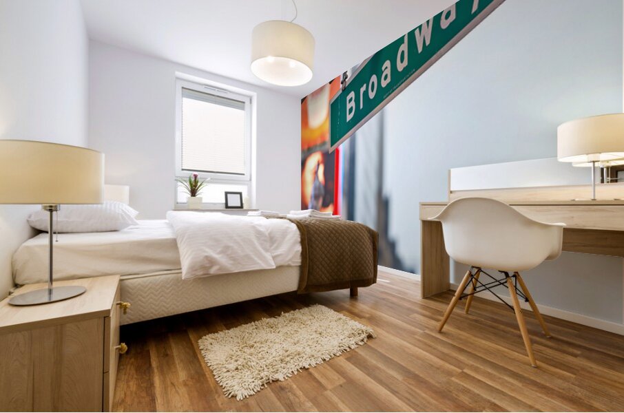 Broadway street sign in Manhattan New York City during the day – Wall Mural 1