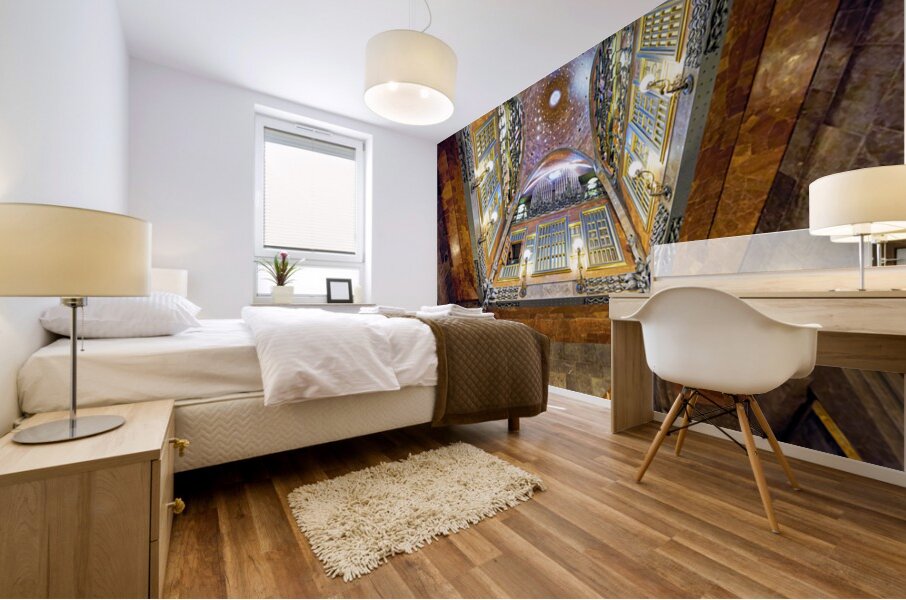 View of interior design in Palau Guell by Gaudi in Barcelona – Wall Mural 1