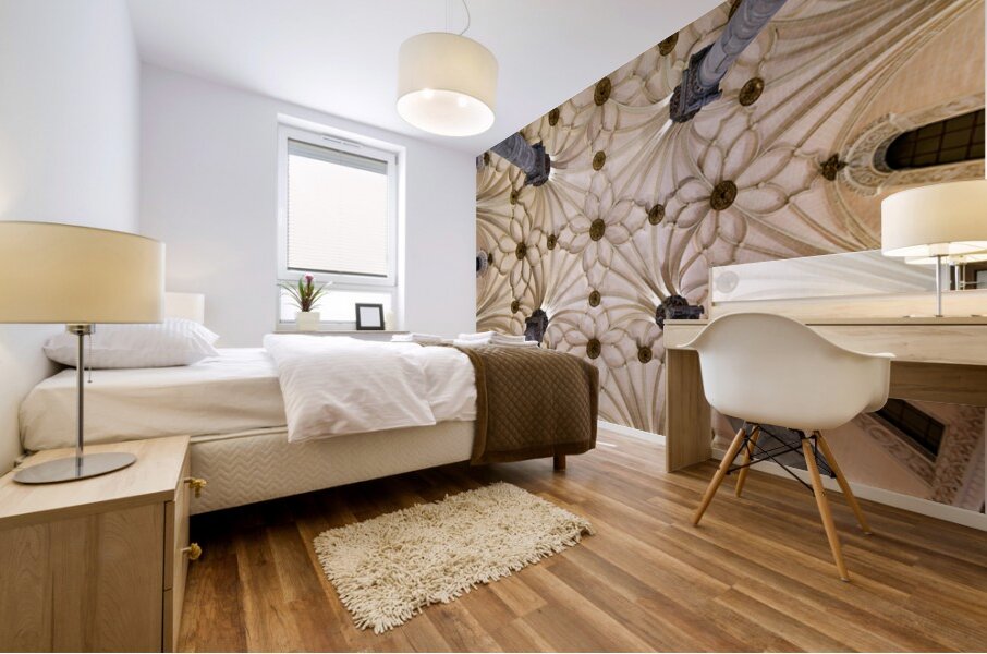 Artistic ceiling design in Zaragoza exhibition hall – Wall Mural 1