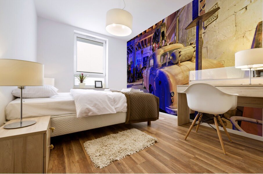 Oamaru New Zealand. Steampunk HQ Art gallery. Mural print