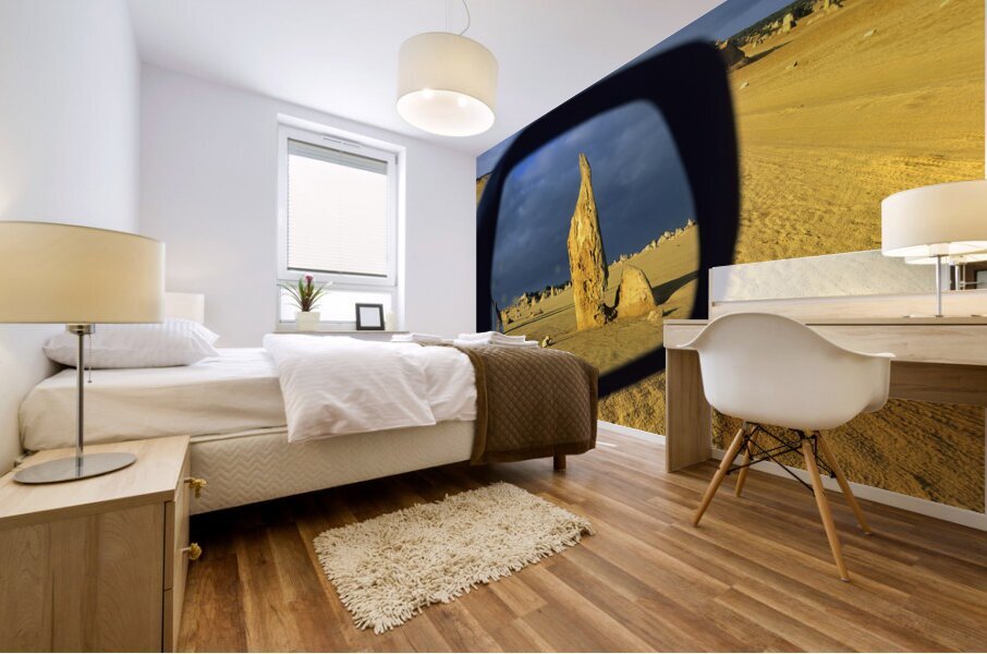 AUSTRALIA. Pinnacles Desert. Nambung National Park. Western Australia Mural print