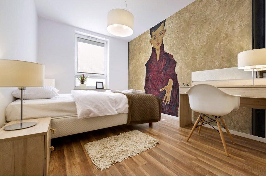 Egon Schiele - Portrait of Herbert Reiner Reiner Boy 1910 - Belvedere Museum Vienna Austria Mural print