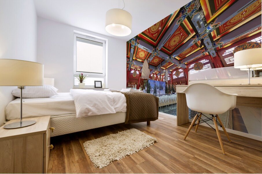 Dubai. UAE. IBN Battuta the world’s largest themed shopping mall. Mural print