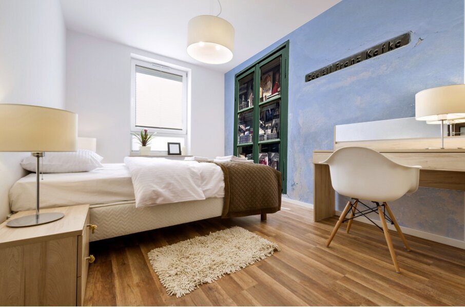 Czech Republic. Prague. The house at the castle where Franz Kafka lived from 1916 to 1917 Mural print