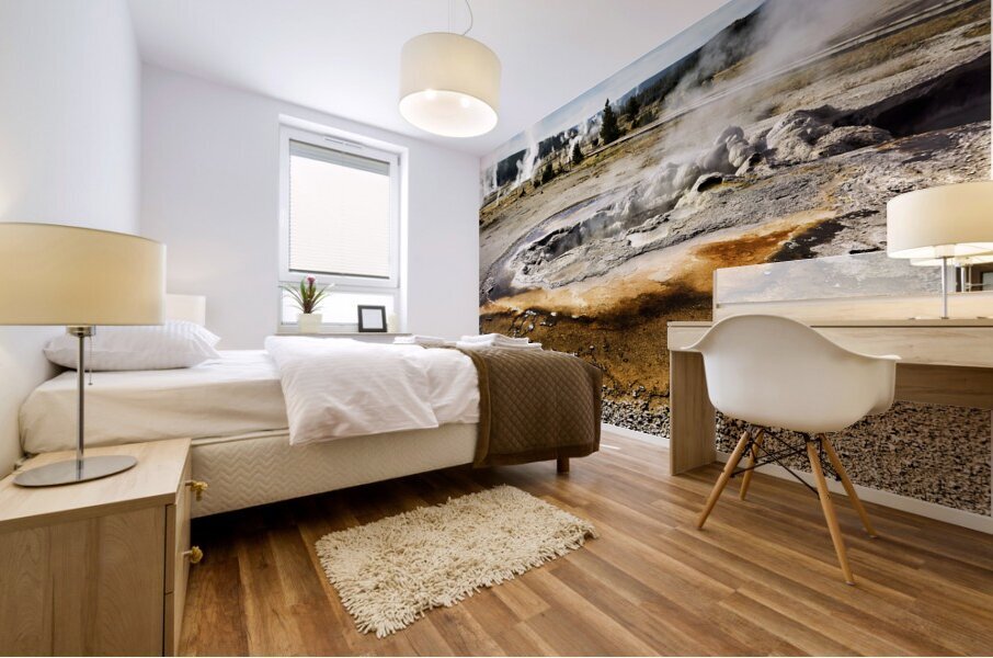 Black Sand Basin. Avoca Spring at the Yellowstone National Park. Wyoming. USA. Mural print