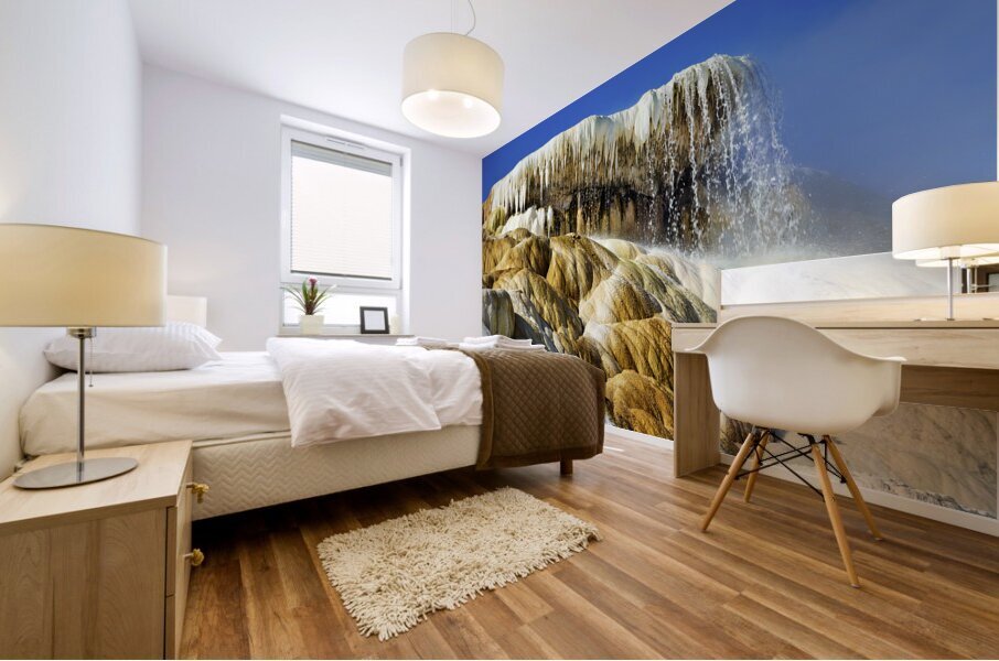 YELLOWSTONE. Mammoth Hot Springs Mural print