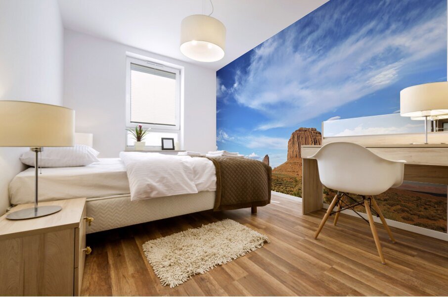 Monument Valley. Navajo Nation. Merrick Butte. West Mitten Butte Mural print