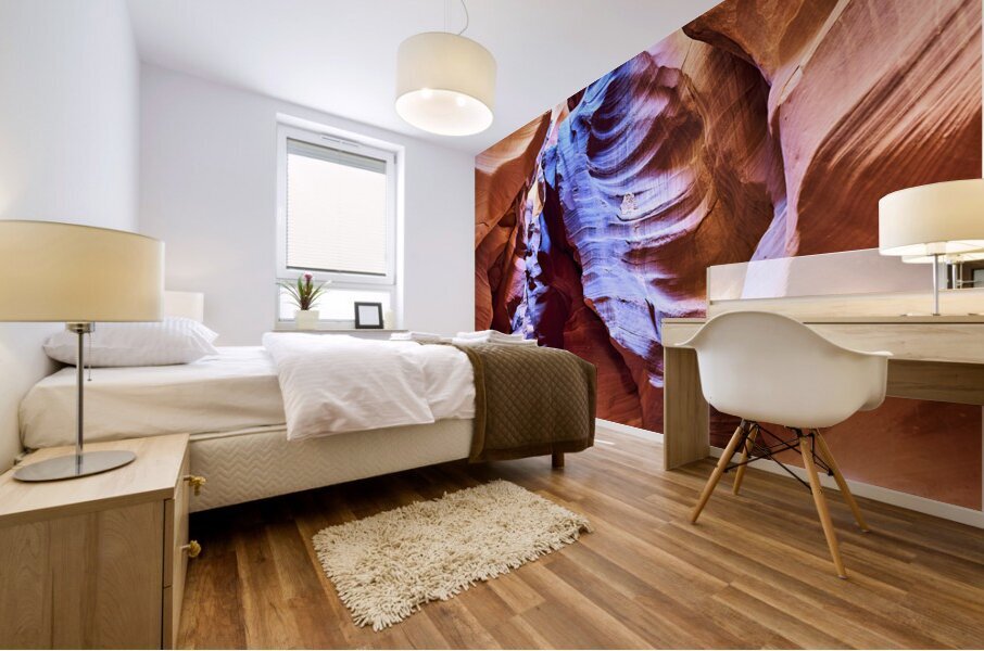 Majestic natural architecture of the Antelope Slot Canyon Navajo Tribal Park Arizona USA Mural print