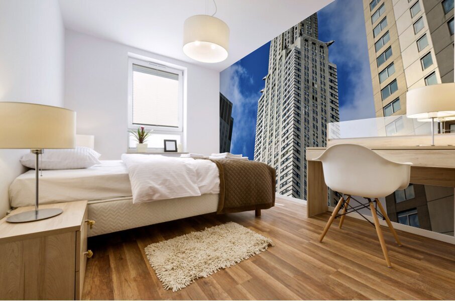 New York. Manhattan. United States. The Chrysler Building Mural print