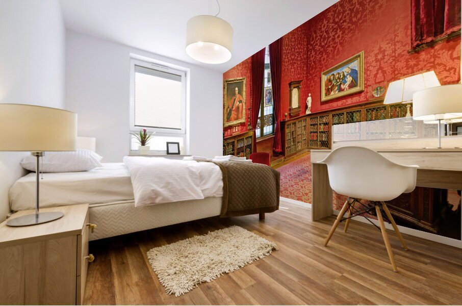 New York. Manhattan. United States. The Morgan Library and Museum Mural print