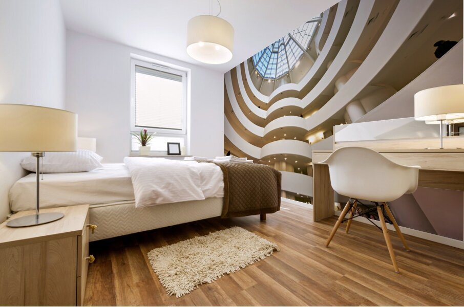 UNITED STATES. New York. Guggenheim museum Mural print