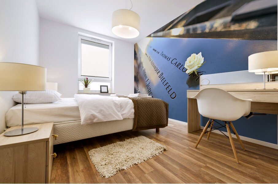 New York. Manhattan. United States. National September 11 Memorial Mural print