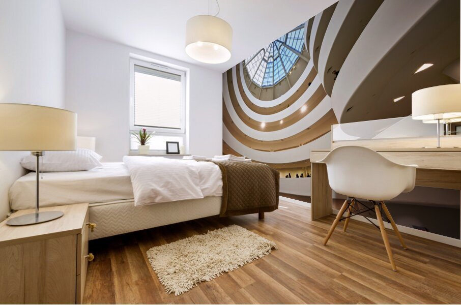 New York. Manhattan. United States. Solomon R. Guggenheim Museum Mural print