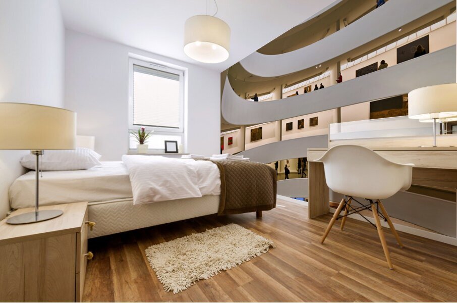 New York. Manhattan. United States. Solomon R. Guggenheim Museum Mural print