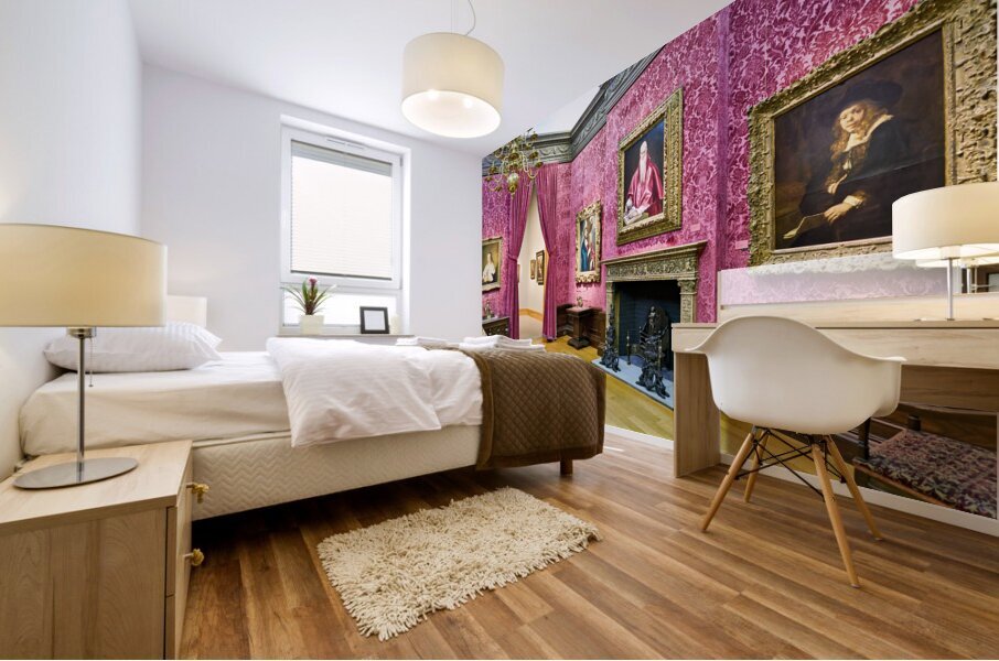 New York. Manhattan. United States. The Metropolitan Museum of Art. The Robert Lehman Collection Mural print