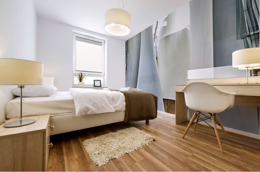 Bilbao Biscay Spain. The interiors of the Guggenheim Museum Mural print