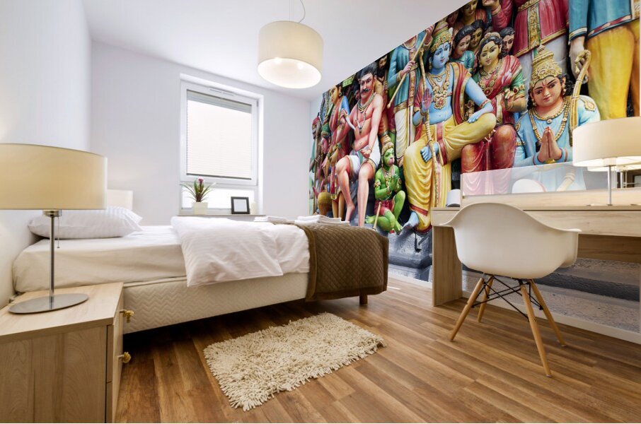 Singapore. Sri Mariamman Temple Mural print