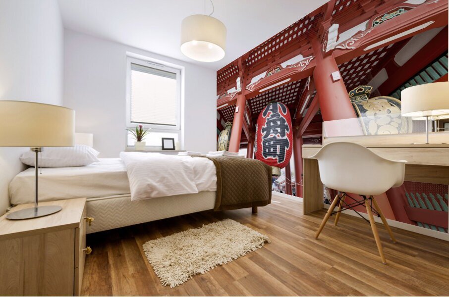 Japan. Tokyo. Senso ji temple at Asakusa Mural print