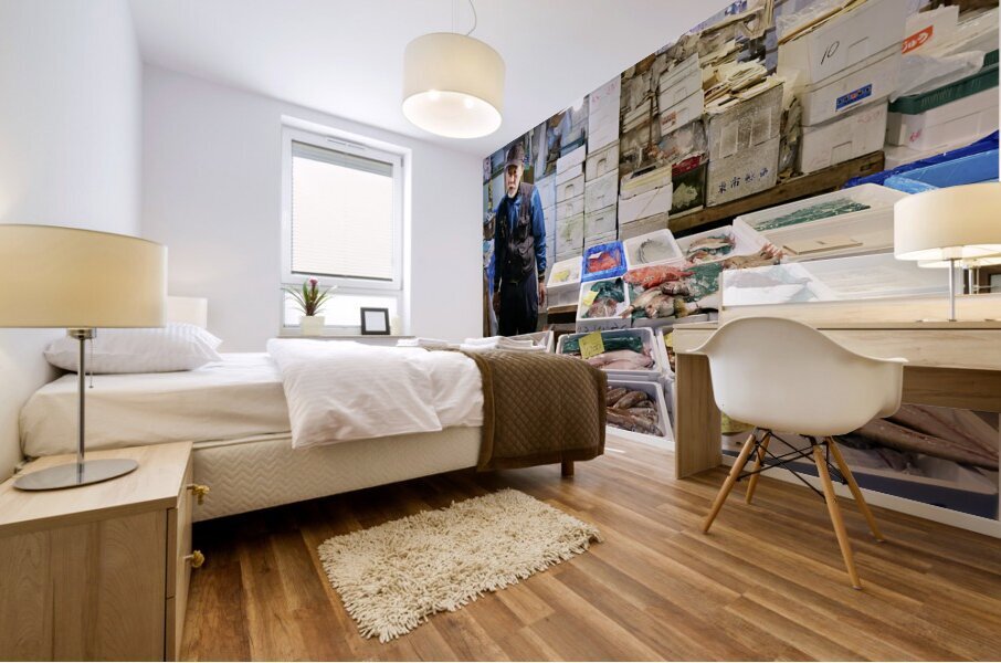 Japan. Tokyo. The Fish Market Mural print