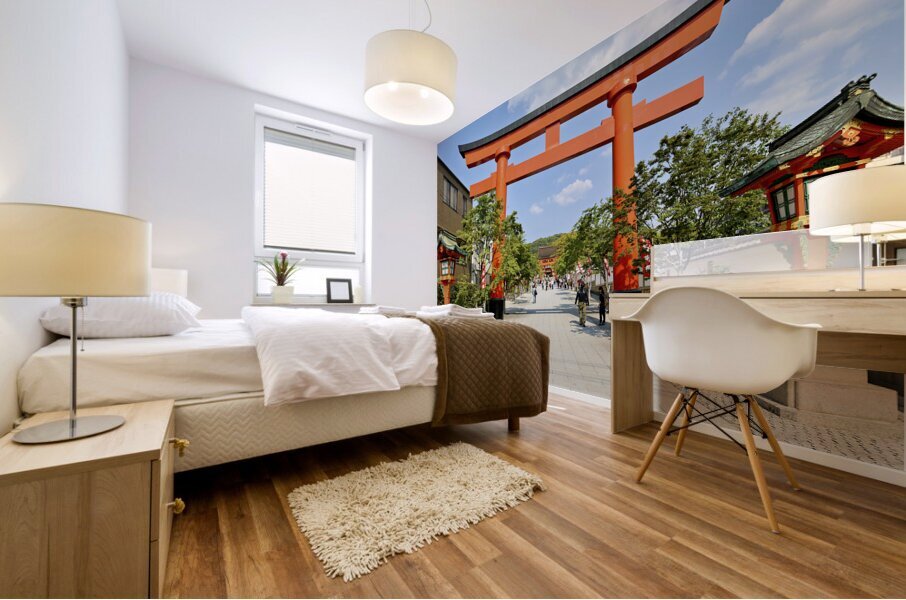 Japan. Kyoto. Fushimi Inari Taisha Shrine Mural print