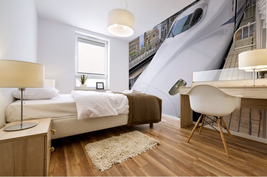 Japan. Kyoto Station. Shinkansen bullet train Mural print