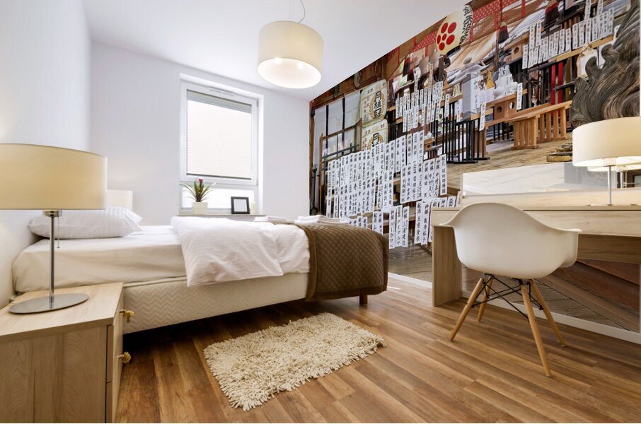 Japan. Kyoto. Nishiki Tenmangu temple shrine Mural print