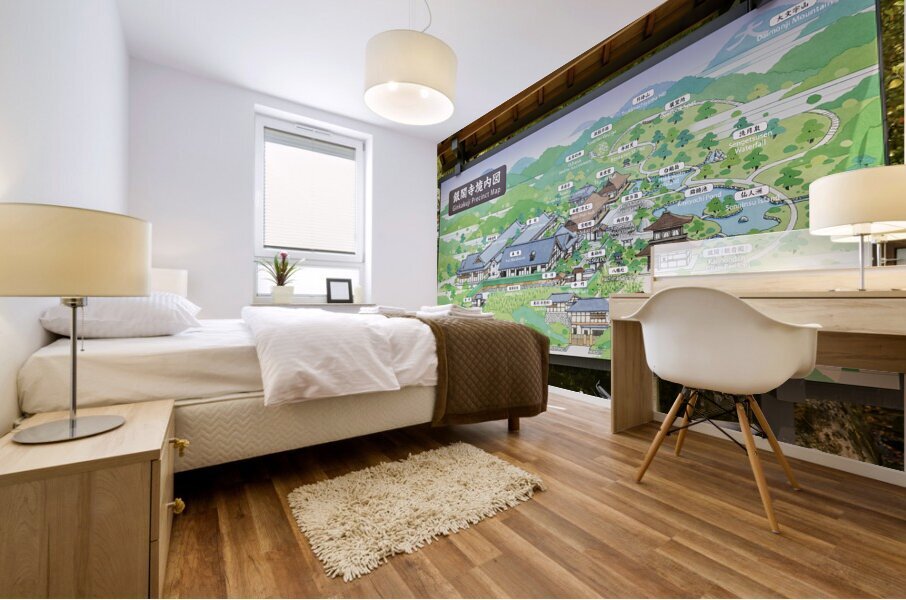 Japan. Kyoto. Ginkakuji shrine Mural print