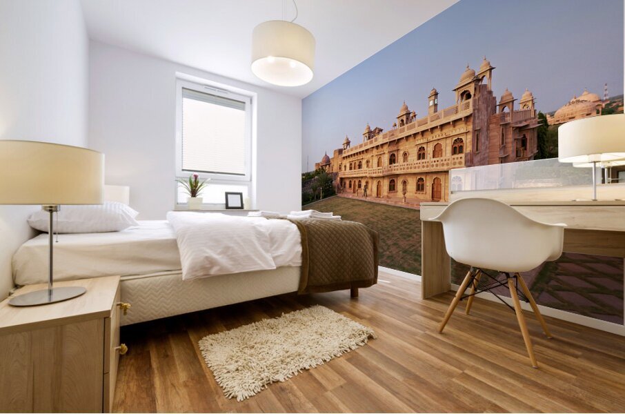 India Rajasthan. Khimsar Fort Mural print