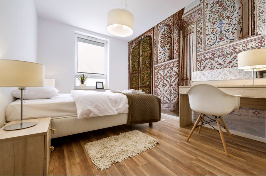 India Rajasthan. Junagarh Fort Bikaner Mural print