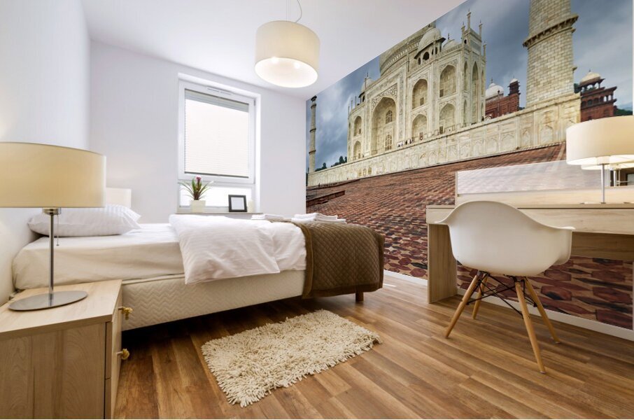 India Agra. The Taj Mahal Palace Mural print