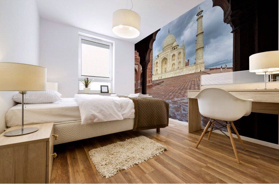 India Agra. The Taj Mahal Palace Mural print