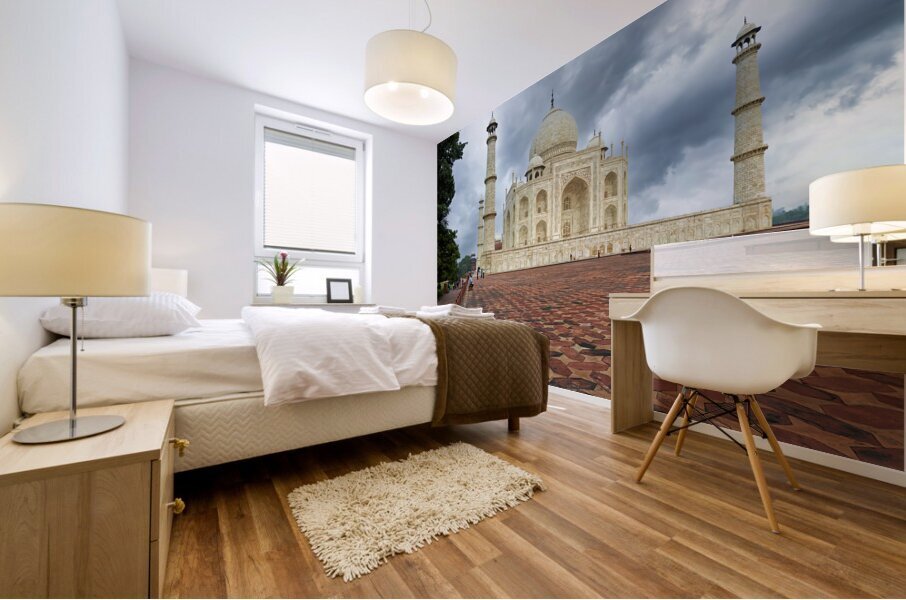 India Agra. The Taj Mahal Palace Mural print
