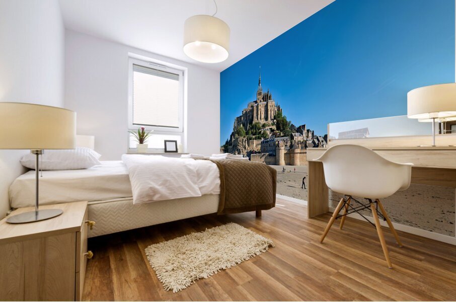 Mont Saint Michel Normandy France. Mural print