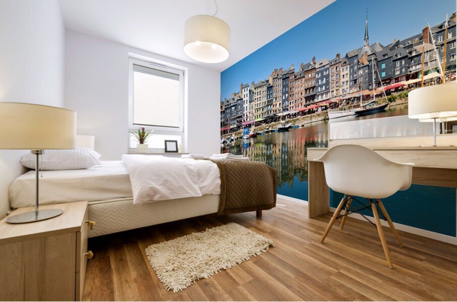 Honfleur Normandy France. The harbour Mural print