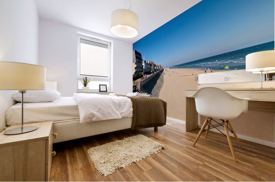 Cabourg Normandy France. The beach Mural print