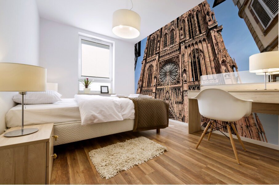 Strasbourg Alsace France. Alsace Wine Route. The Cathedral Mural print