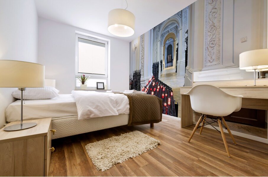 Germany Bavaria Munich. Theatinerkirche. Church of St. Cajetan Mural print