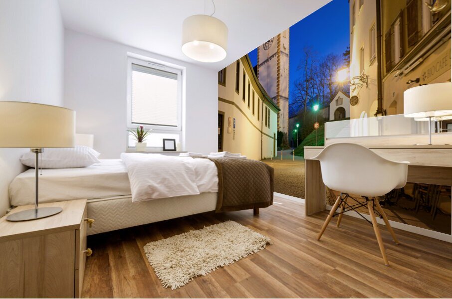 Germany Bavaria Romantic Road. Fussen. The parish church of St. Mang Mural print