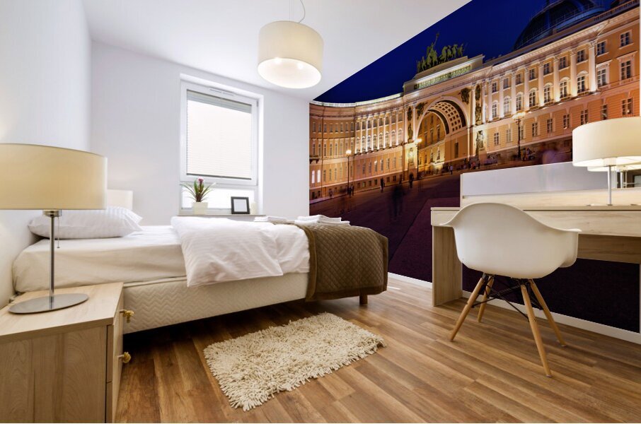 St. Petersburg Russia. Winter Palace in Palace Square Mural print