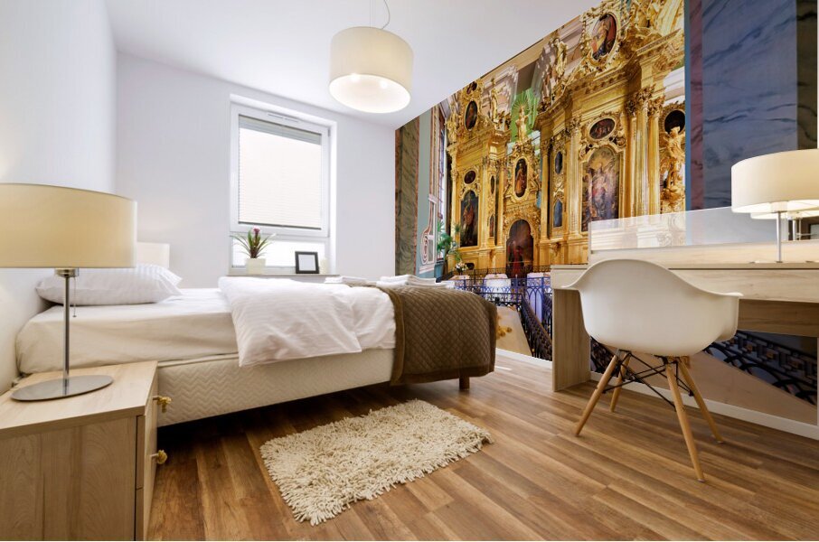 St. Petersburg Russia. Peter and Paul Cathedral at Peter and Paul Fortress Mural print