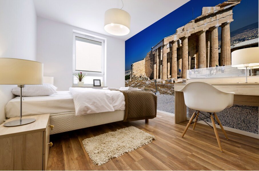 Athens Greece. Propylaea the gate at the entrance of the Acropolis Mural print