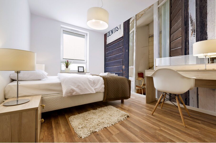 Syria. Damascus. The entrance of a denstist studio Mural print