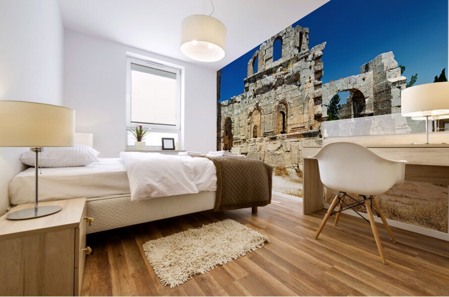 Syria. Church of Saint Simeon Stylites Mural print