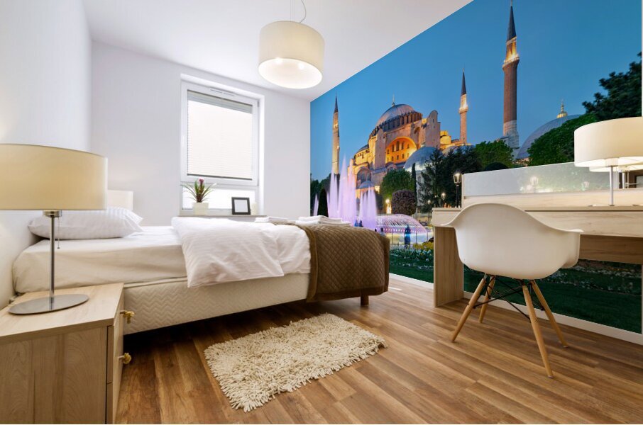 Istanbul Turkey. Hagia Sophia Grand Mosque Mural print