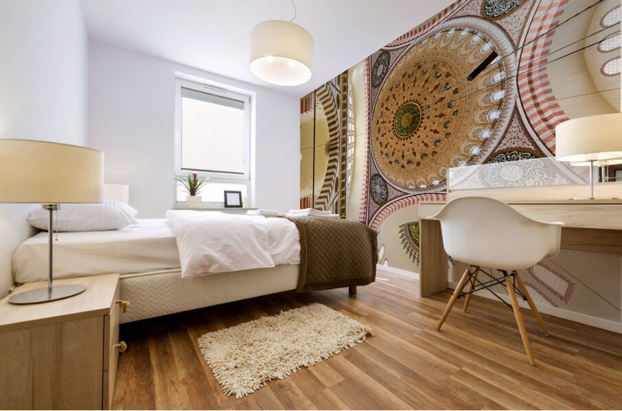 Istanbul Turkey. Süleymaniye Mosque Mural print